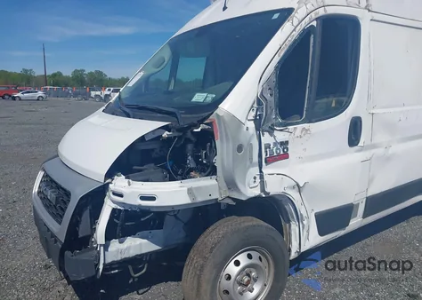 2021 Ram Promaster 1500 High Roof 136 Wb from USA, damaged, VIN 3C6LRVBG5ME527045
